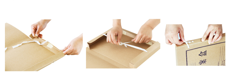 得力（deli） 5922 高質(zhì)感牛皮紙檔案盒 A4/50m...-0418商城