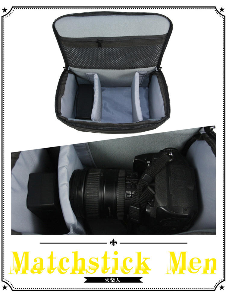 火柴人（MatchstickMen）HK06 一機(jī)一鏡單反/微單相機(jī)包 （黑色）-0418商城